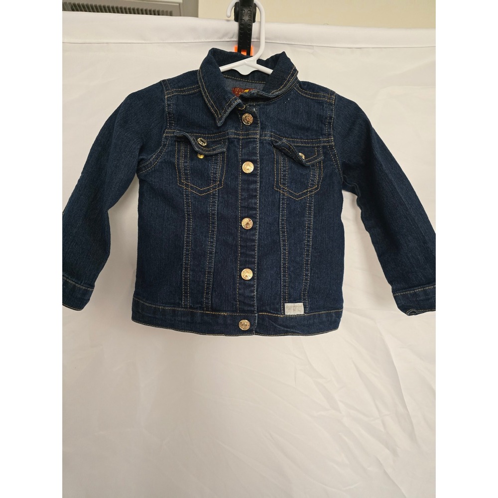 Seven7 Kids Denim Jacket Blue Button Front Toddler Size‎ 2T
